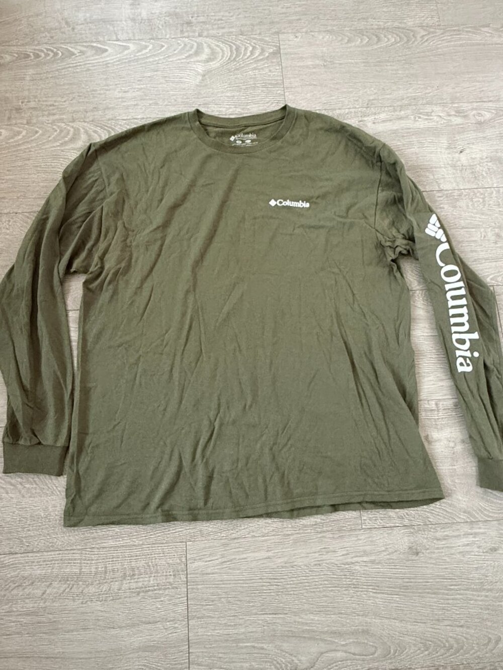 Columbia Men's Long Sleeve T-Shirt Size 3X Olive Green